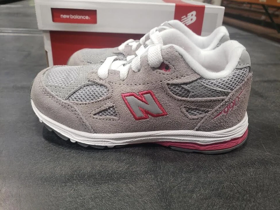 New Balance Preescolar Niños 990 Gris/Rosa Talla 9K Foto 3 de 4