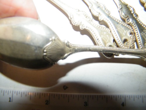 12 towle sterling silver old colonial pattern 5 9/16" coffee teaspoons 328.2g - Picture 3 of 6