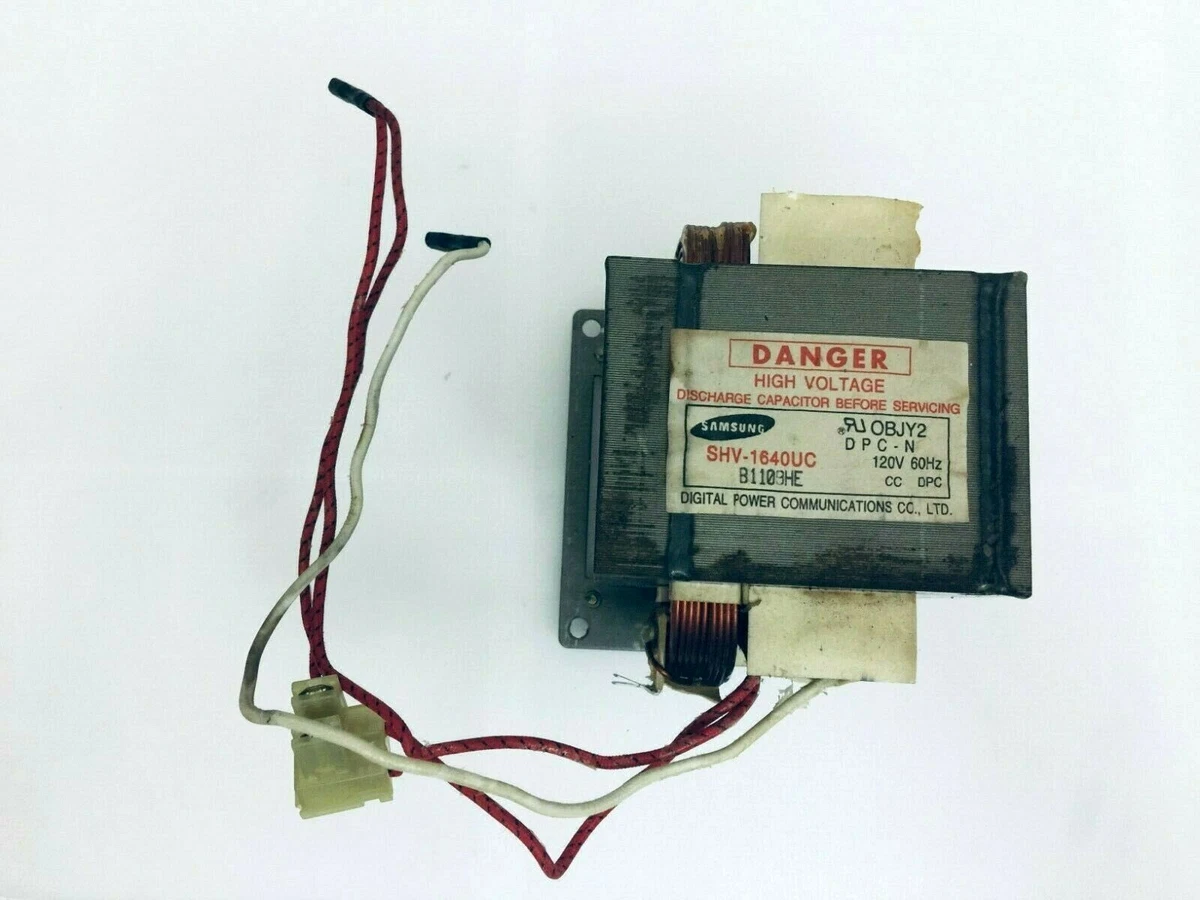 GE Microwave Oven Model JVM1630WB 005 High Voltage Transformer eBay