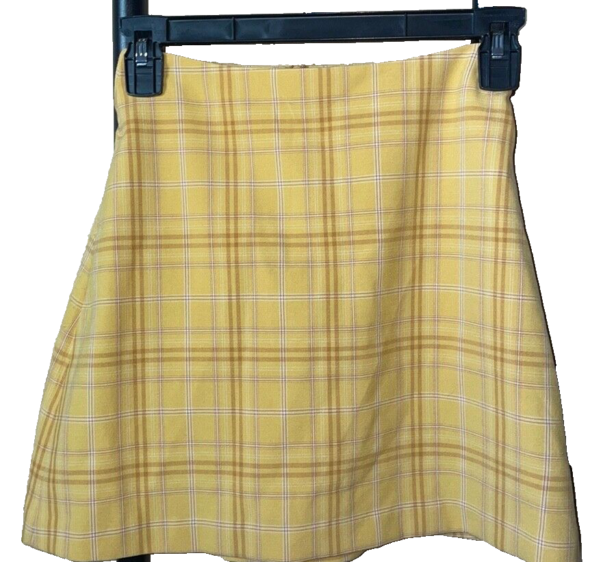 Skirt Outfit Amazon Plaid A Line Skirt Yellow Wilfred Aritzia
