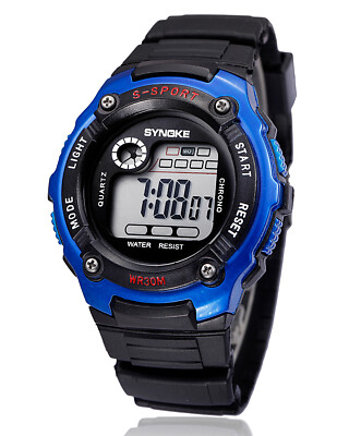 Children Kids Sports Digital Watch LED Waterproof Watch Gift for Boys Girls US