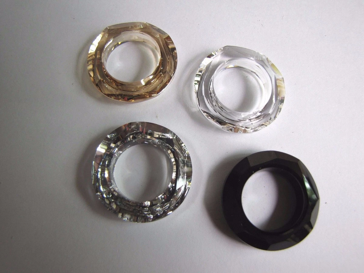 1 X Swarovski COSMIC RING 4139 30mm Many Colors CRYSTAL CAL JET