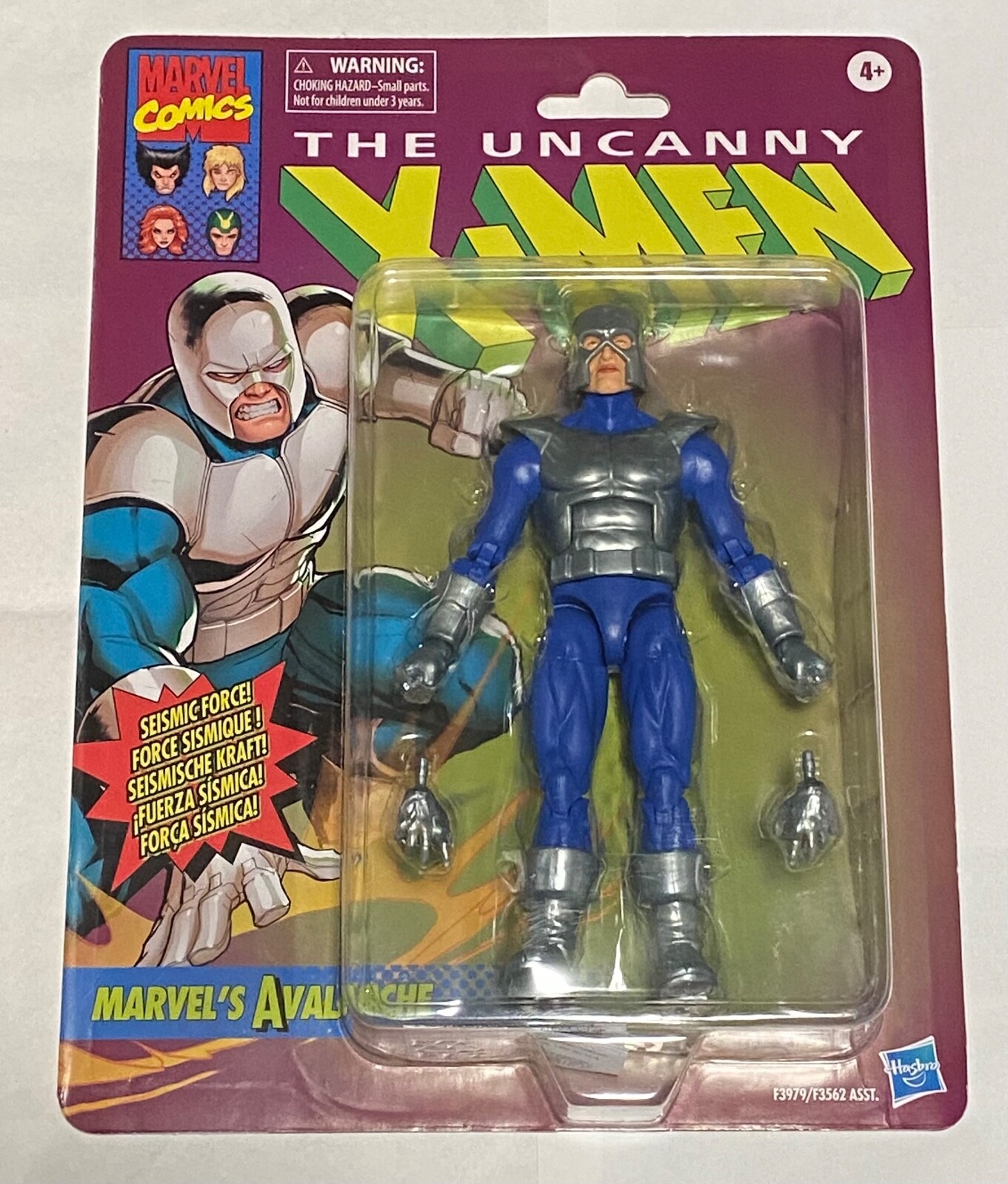 Hasbro Marvel Legends Retro Avalanche 6 in Action Figure - F39795X0