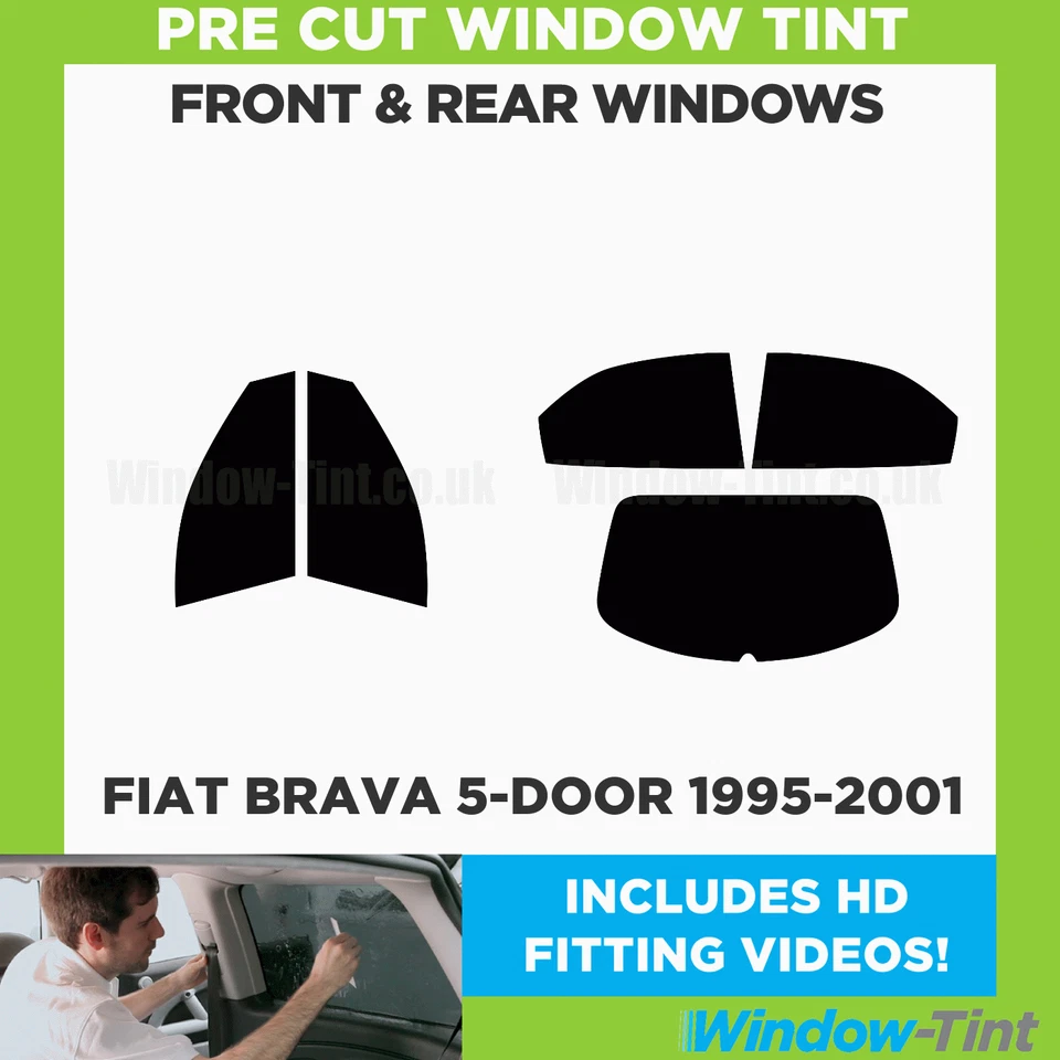 Kit completo de tinte de ventana precortada para Fiat Brava 5 puertas hatchback 1995-01 película de coche Foto 2 de 4