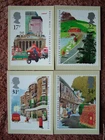 PHQ Card set FDI Back No 85 Royal Mail 350 Years 1985. 4 card set Mint Condition