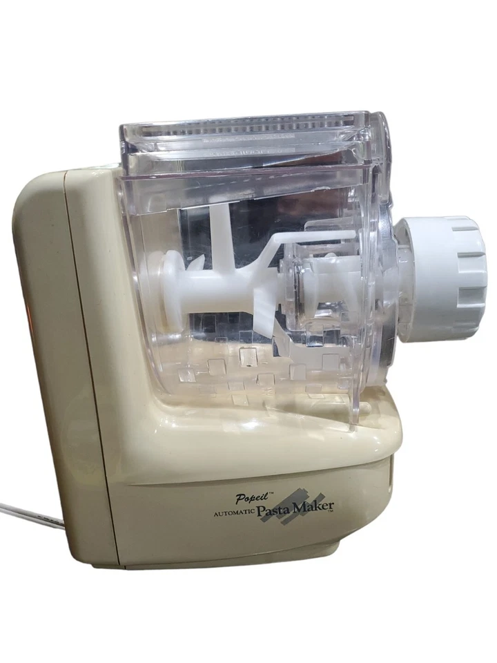 Vintage Popeil's Automatic Pasta Maker W/ 12 Attachments, Recipes & Instructions - Image 3 of 4