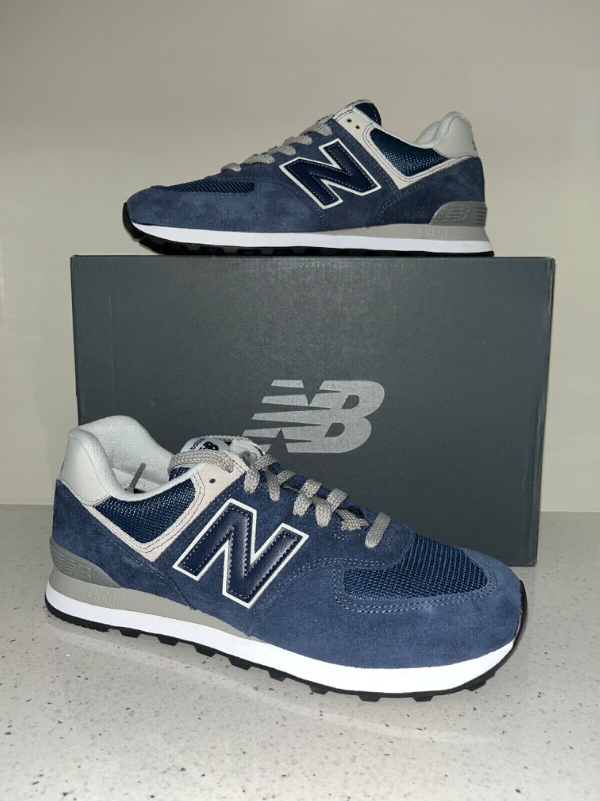 New Balance 574 SIZE 10.5US “BLUE” | eBay