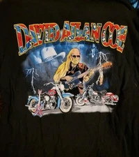David Allan Coe 2001 Tour Band T Shirt Black Cotton Unisex All Size S-345XL