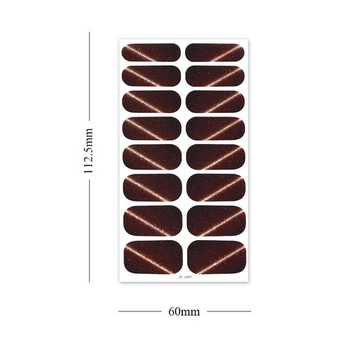 16Tips Simple Solid Color Full Cover Nail Stickers DIY Baking-Free Nail Stickers - Zdjęcie 4 z 18