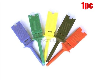 5Pcs 5 Color Hook Clip Mini Grabber Test Probe For Smd Multimeter Ic New hg