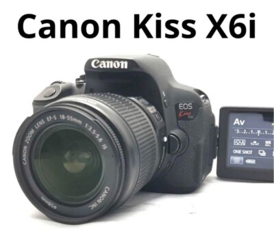 Canon EOS Kiss X6i レンズキット B052 Canon EOS Kiss X6i Digital SLR camera Lens Kit Body color Black