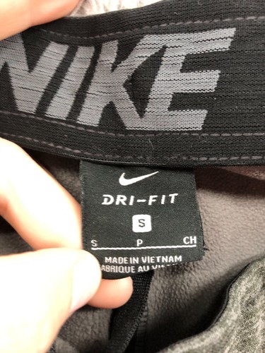 Pantalones deportivos Nike Dri Fit para hombre S grises rectos cordón cómodo gimnasio - Imagen 11 de 13