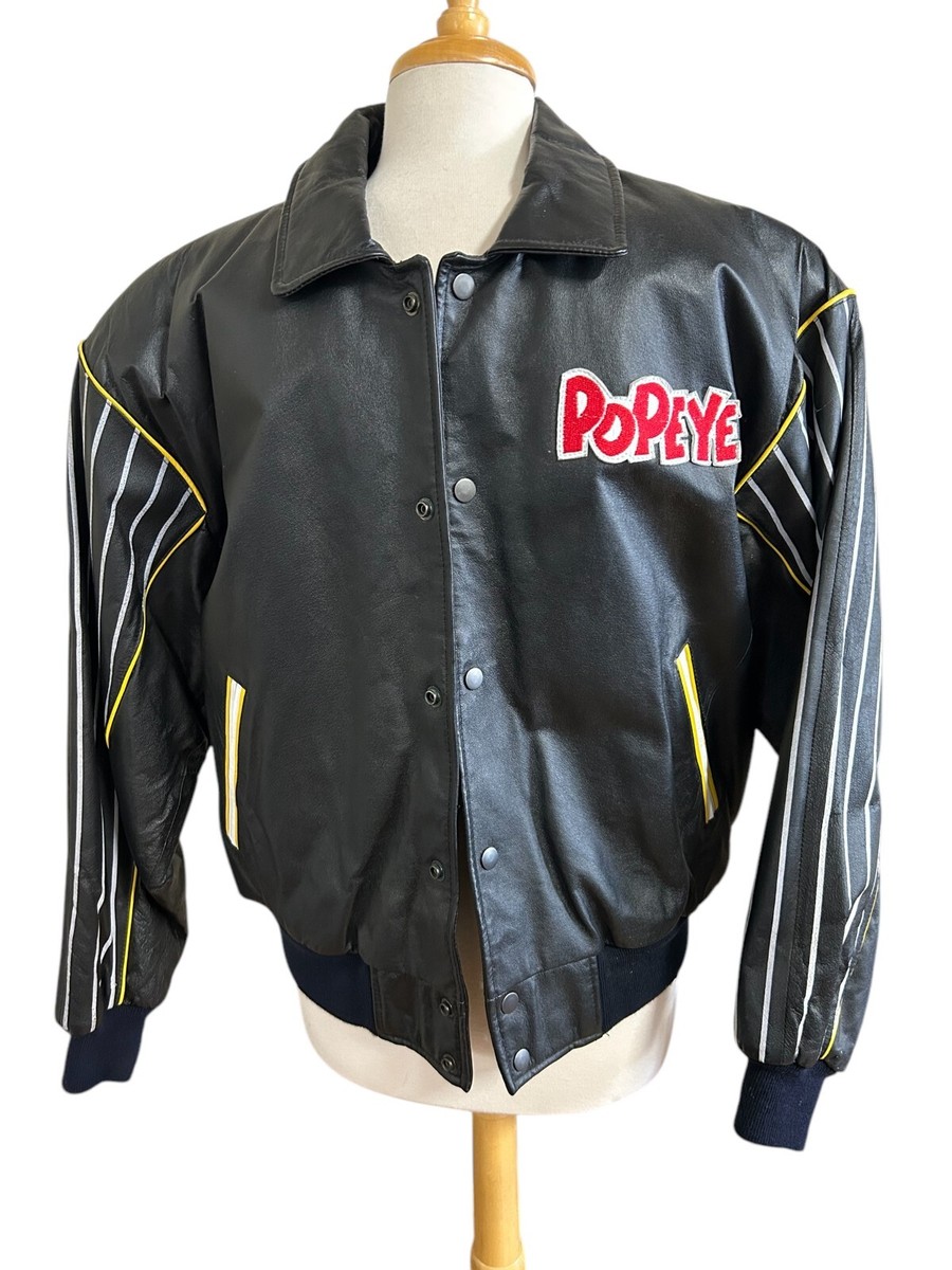 NWT 1994 POPEYE Montana Toons Leather Jacket RARE LIMITED NWT 1994 POPEYE Montana Toons Leather Jacket RARE LIMITED