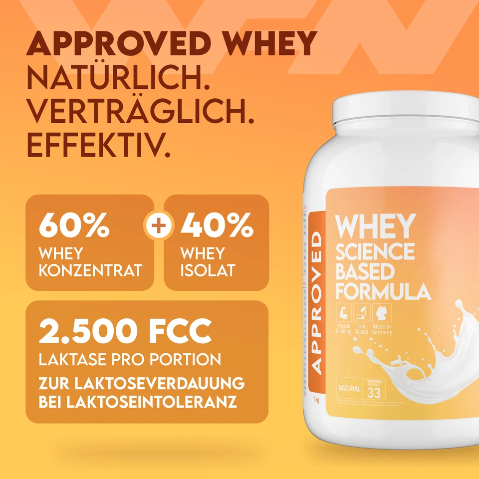 WFN Approved Whey - Sehr gut lösliches Molkenprotein - Eiweißpulver - 40% Isolat - Bild 2 von 4