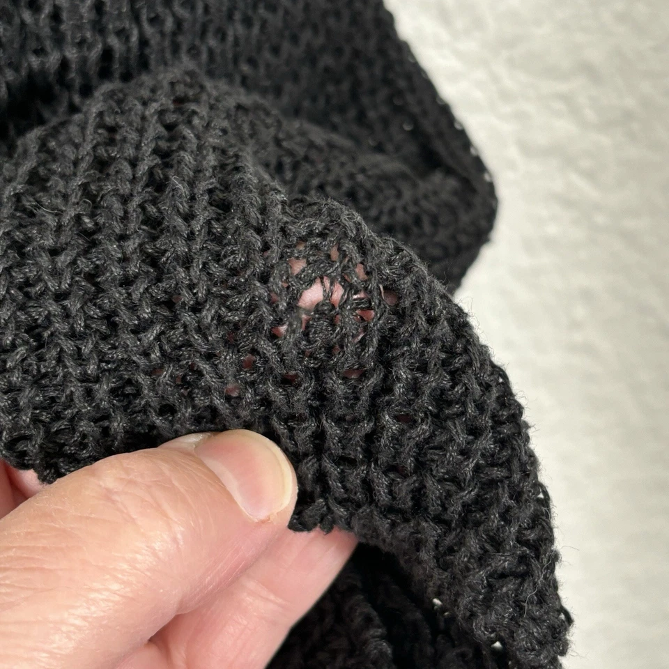 Suéter Eskandar OS preto linho orgânico manga longa feito na Escócia amarrar corda - Imagem 2 de 4