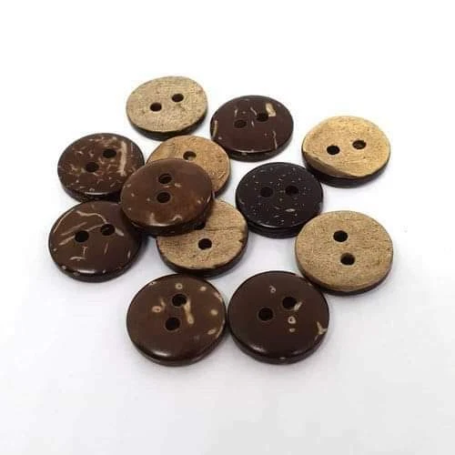 100x Coconut Shell Buttons Sewing 10/17/25mm 2 Hole Casual Unisex Free 10 Extra - Image 4 of 4