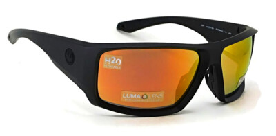 Dragon EQUINOX X Floating Sunglasses | Matte Black / Polarized LL Orange Ion
