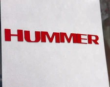 Red Bumper Letters for H3 Front ABS Plastic Insert