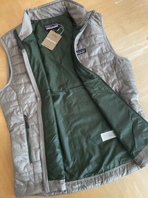 NEW (2024)! PATAGONIA Men Nano Puff Vest Jacket—(M)—(TAN