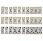 6cm BALLOON NUMBER CANDLES FOR BITHDAY SILVER GOLD RAINBOW COLOR CAKE CANDLE UK