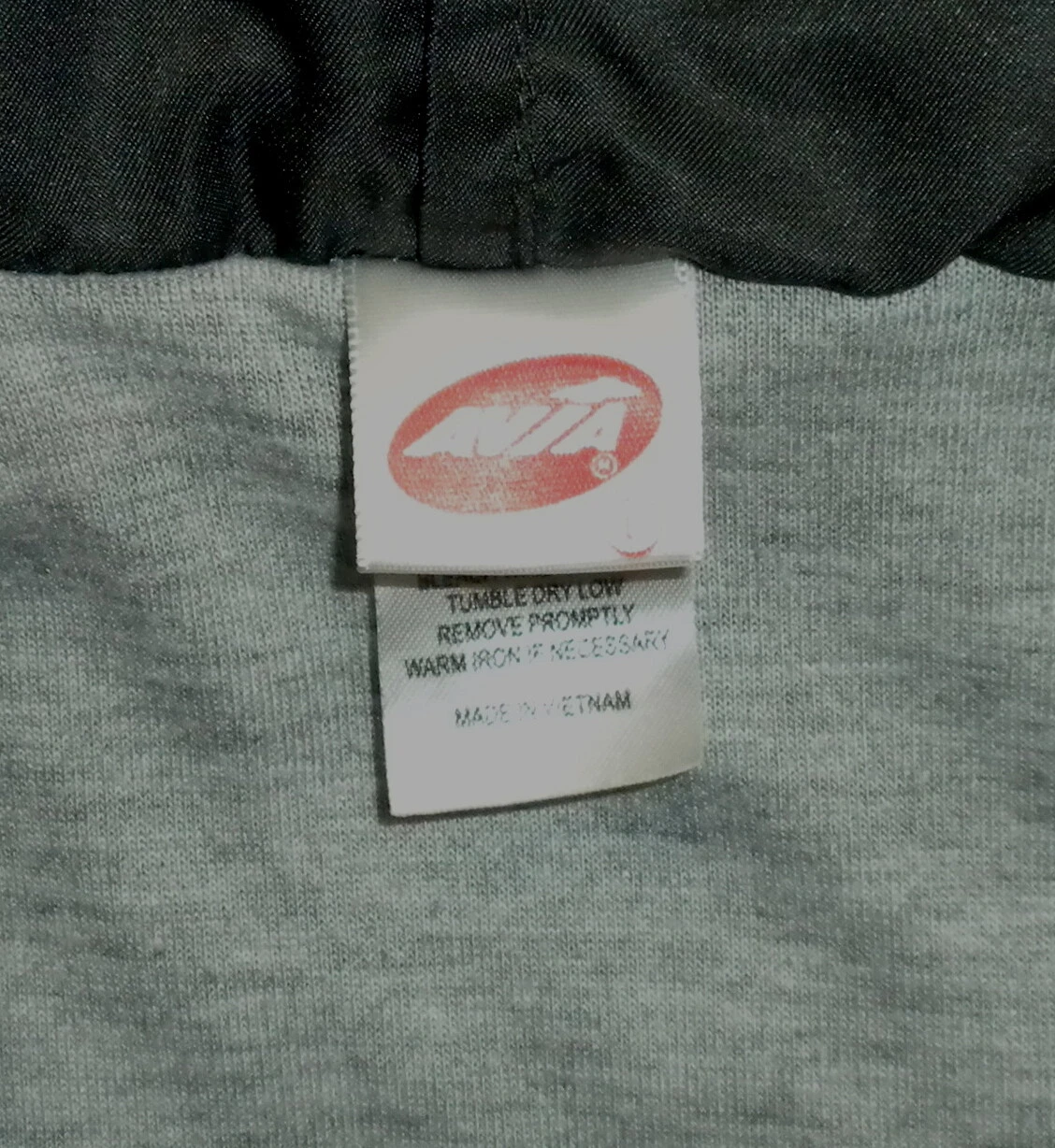 VETEMENTS Giacca donna AVIA HOODIE leggera sportiva tempo libero foderata zip intera GRIGIO taglia L