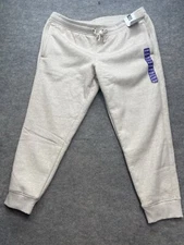 Members Mark Sherpa Lined Pants Size XXL Jogger Brown Elastic Pull Up Warm NWT