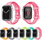 Transparent Sport Apple Watch Strap Band iWatch Series 7 6 SE 5 4 38/40/41/45mm
