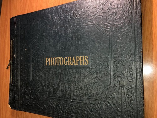 Vintage Ephemera photo album w/ pictures,news Clips Military Men Letters - Picture 3 of 12