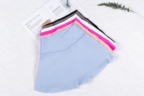 Women's Tennis Skirts Crossover High Waisted Ruffle Layered Athletic Golf Skort - Picture 11 of 86