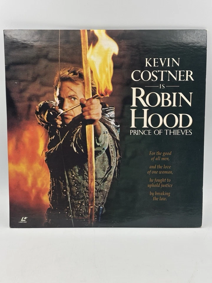 Lot of 5 Kevin Costner Laserdiscs: Waterworld, Robin Hood, Bull Durham Dances Foto 2 de 4