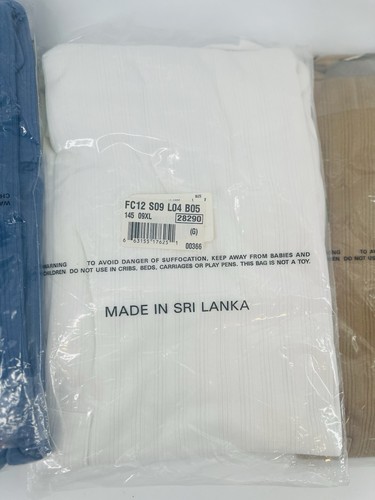 Nuevas camisas informales de algodón de poliéster de manga larga acanaladas talla XL Haband de 3 piezas - Imagen 3 de 5