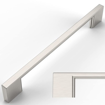 6pcs Furniture Handles Brushed Nickel, 160mm Hole Spacing, Zinc Alloy Drawer...