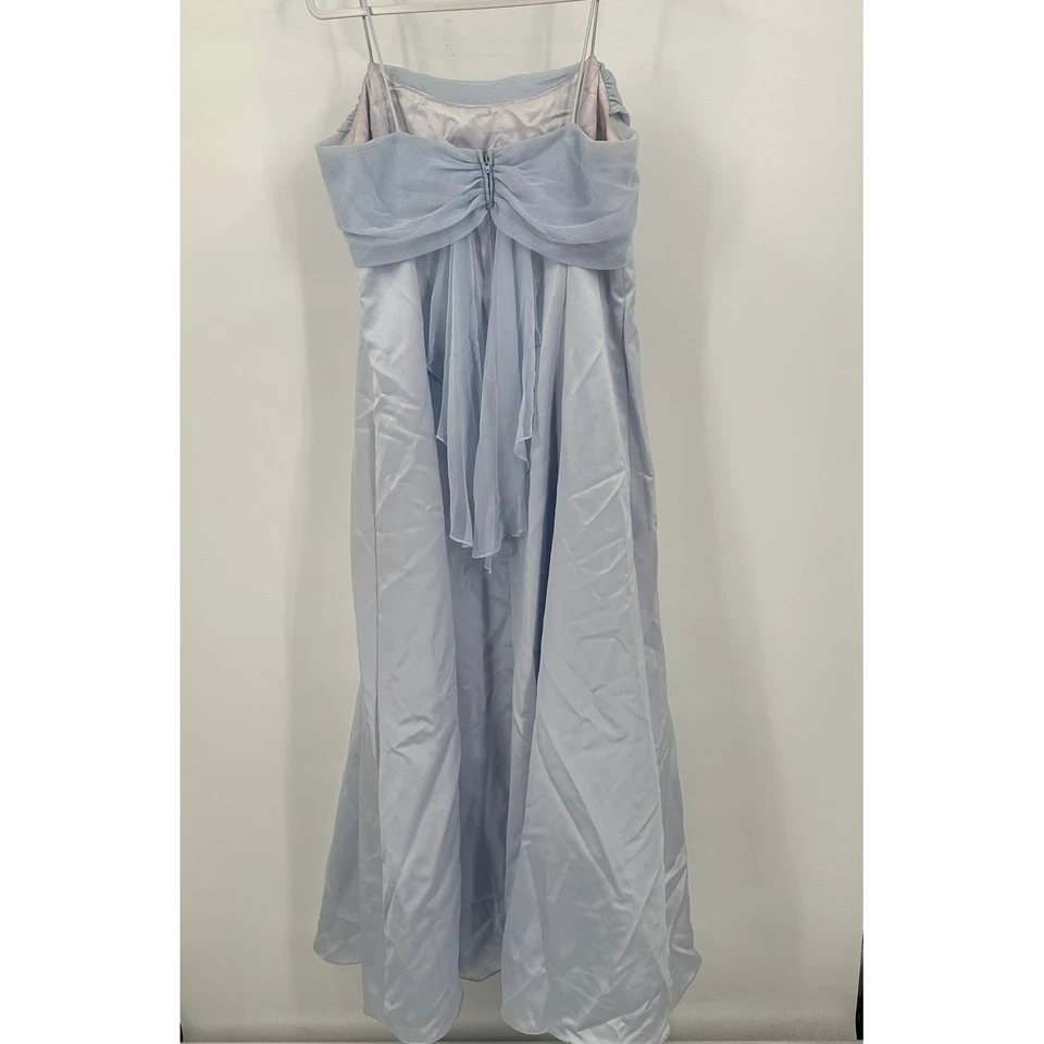 Vestido de princesa Betsy & Adam para mujer talla 18 azul hielo formal noche dinero antiguo Foto 3 de 4