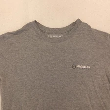 Magellan Outdoors Short Sleeve Crew Neck T-Shirt Mens Size Medium M Gray