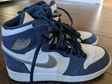 Nike air Jordan boys mid 5Y white blue