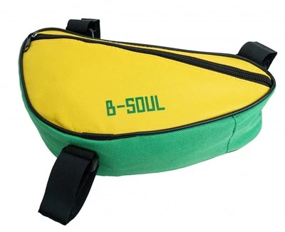 SYSTEM-S Fahrrad Tasche spritzwasserfest Dreiecktasche Rahmentasche Grün - Bild 1 von 4