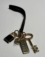 GUESS HANDBAG CLUSTER CHARM  CHOCOLATE BROWN/GOLD  NWOT