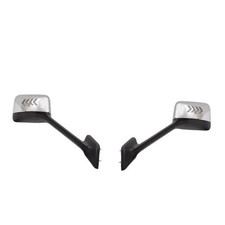 Chrome Hood Mirror Assembly with LED light Four Arrows fit for Truck