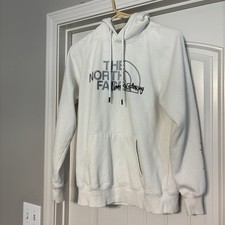 The North Face Hoodie Womens Small White Never Stop Exploring Pullover Jersey