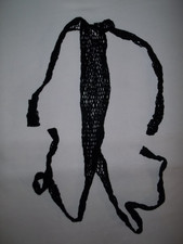 Long sleeve crotchless sheer fishnet bodystocking black nip goth cyberpunk