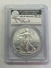 2011-W American Silver Eagle PCGS MS70-Mercanti Label