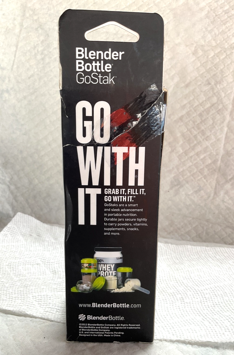BLENDER BOTTLE GOSTAK PROTEIN SUPPLEMENT PORTABLE CONTAINERS 2 PK