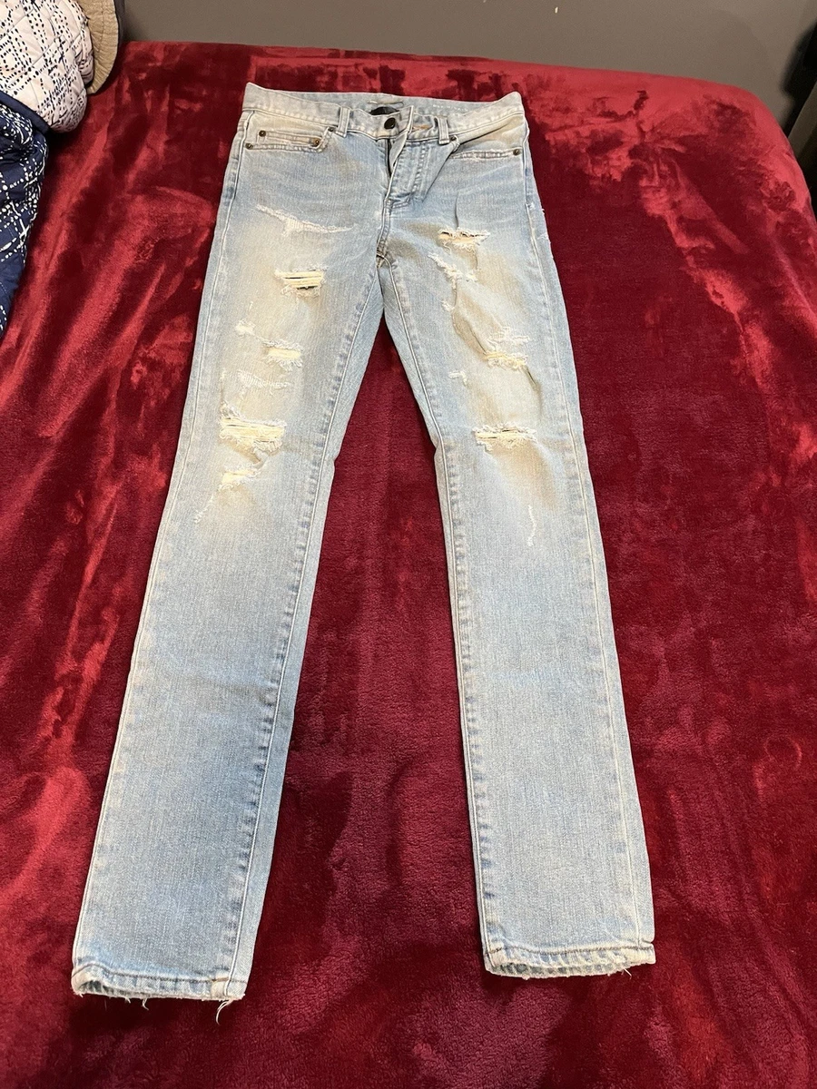 25+ Saint Laurent Denim Jeans for Men in 32 Inseam for sale
