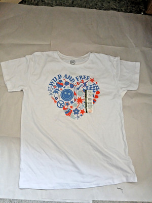 Wonder Nation Wild And And Free Heart Kids T Shirt XL White