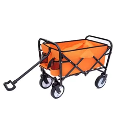 9.74 Cu. Ft. Steel Garden Cart with Multi-Use Bags, Lightweight and Compact, Ver