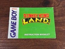 Donkey Kong Land Nintendo Gameboy Instruction Manual Only