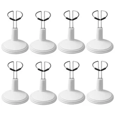 TOYANDONA 8pcs Adjustable Doll Stands for 4-8 Inch: White Doll Holders Plasti...