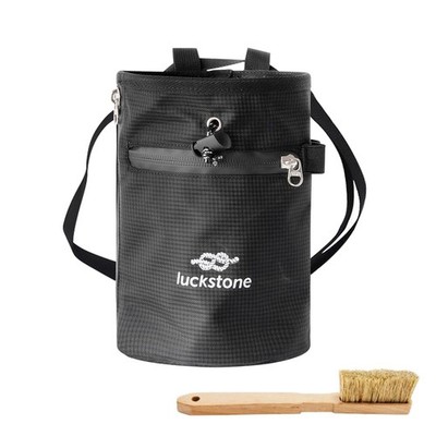 Chalkbag Boulder Set, Chalk Bag with Boulder Brush Rock Climbing Magnesia Bag...