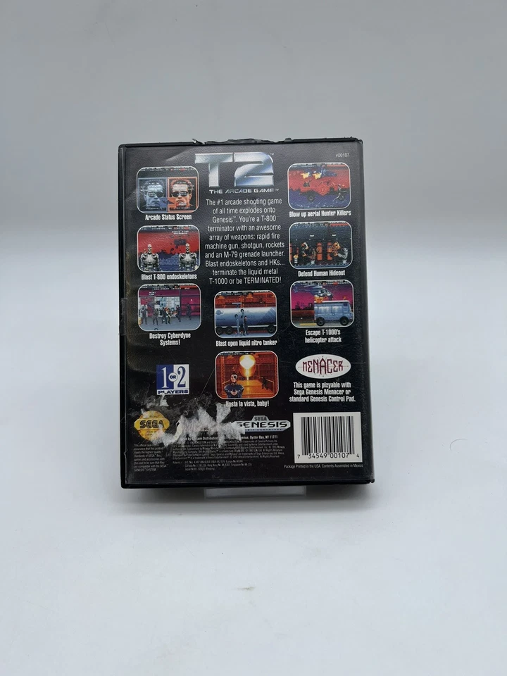 T2 The Arcade Game - Terminator 2 - Sega Genesis - OVP + Anleitung - Bild 2 von 2