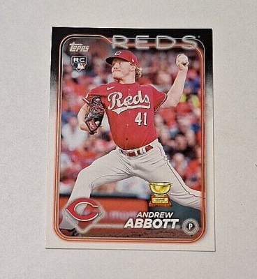 2024 Topps Series One #214 Andrew Abbott Rc Cincinnati Reds